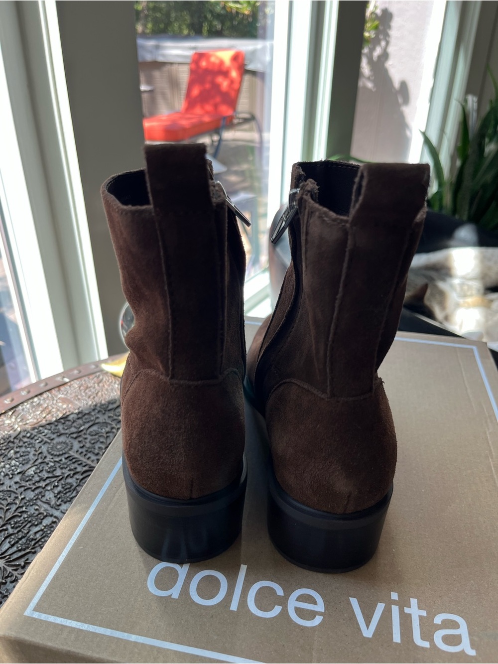 DOLCE VITA BRYSON BOOTIES IN COCOA SUEDE 8 - Picture 13 of 14